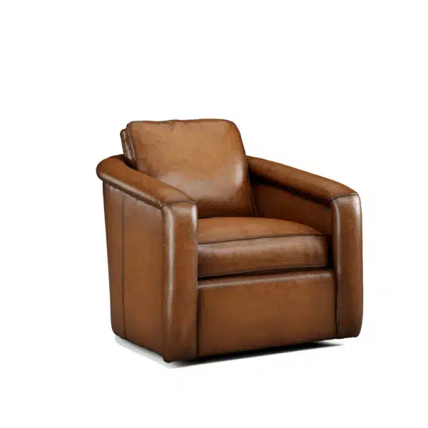 Macallan Leather Swivel Chair