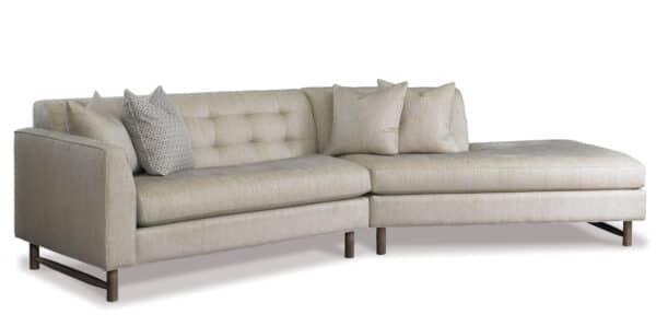 Keaton Two Piece Sectional with Bumper