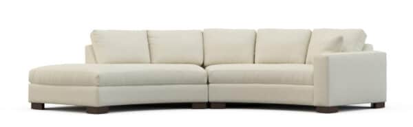 Kylie Curved Sectional with Bumper