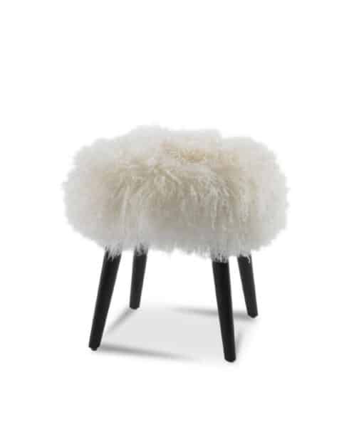 Wilson Leather Round Ottoman