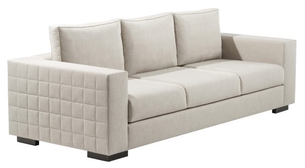 Grafito Quilted Arm Sofa