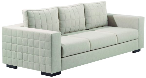 Grafito Quilted Arm Sofa