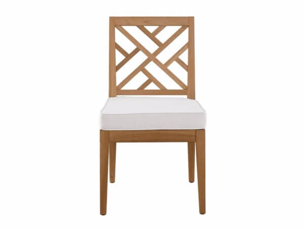 Chesapeake Outdoor Fret Back Side Chair