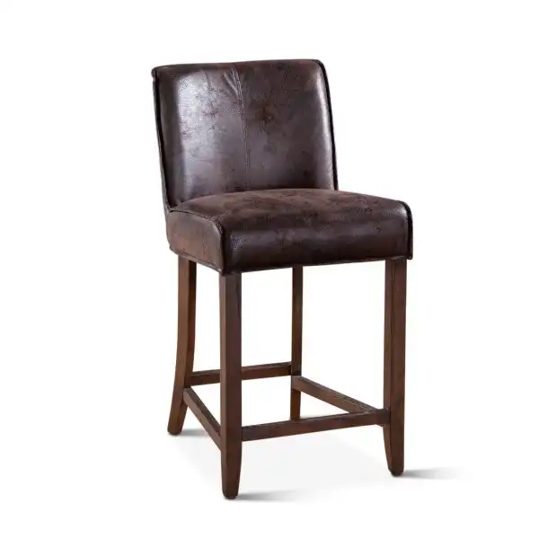 Buddy Counter Chair - Dark Brown, Matte Brown