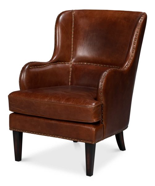 Whitney Distilled Leather Chair