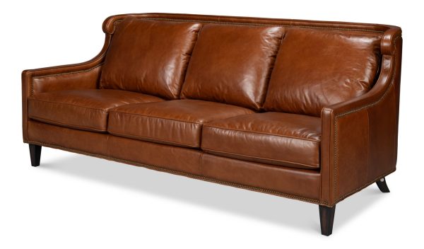 Philipe Distilled Leather Sofa