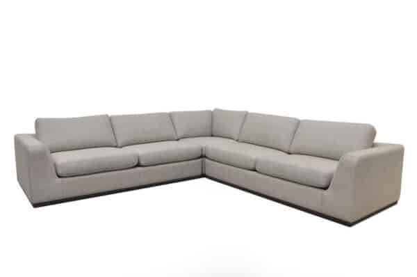 Colt 3 Piece Sectional - Sectional, Aldred Silver, Aged Sienna