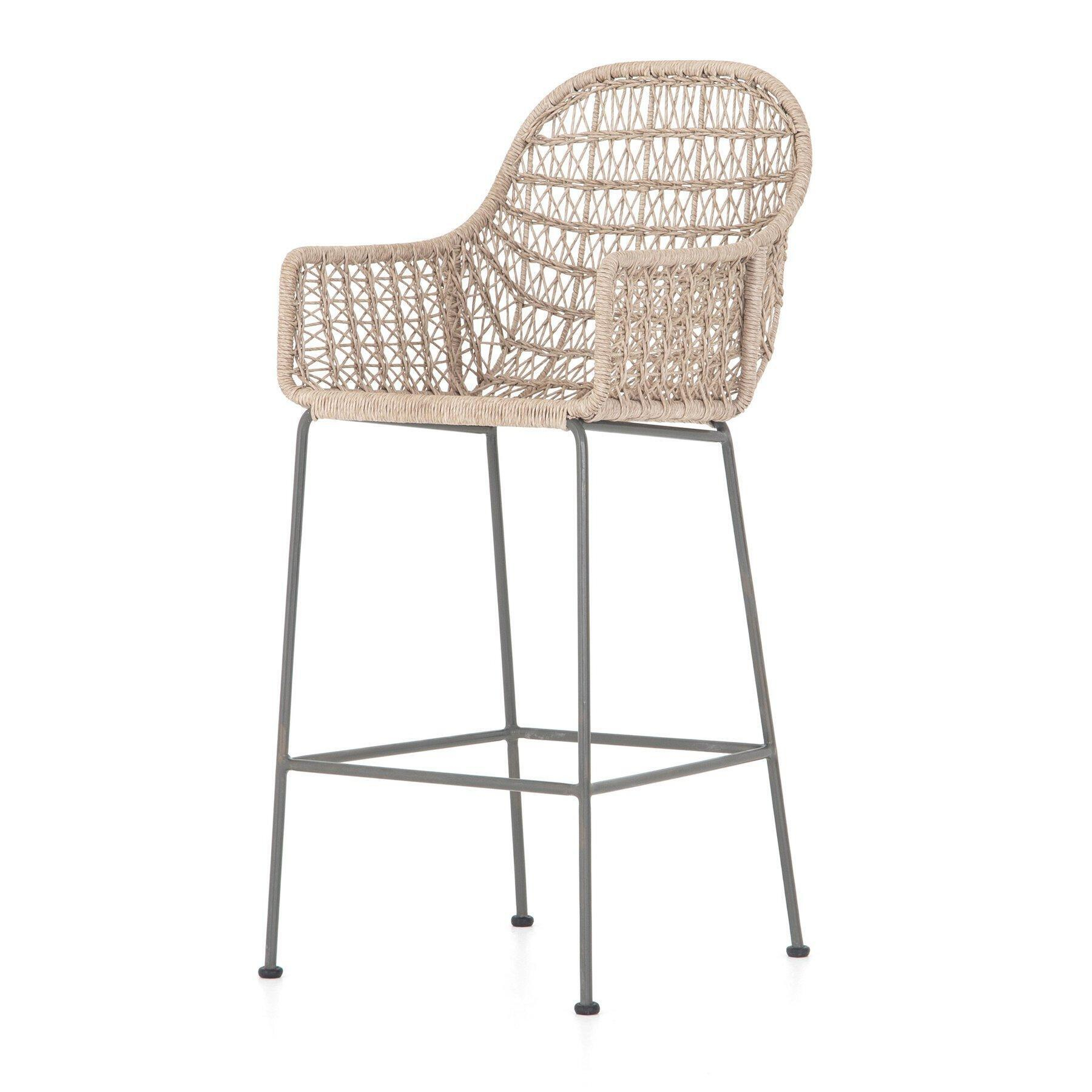 Bandera Outdoor Woven Bar Stool