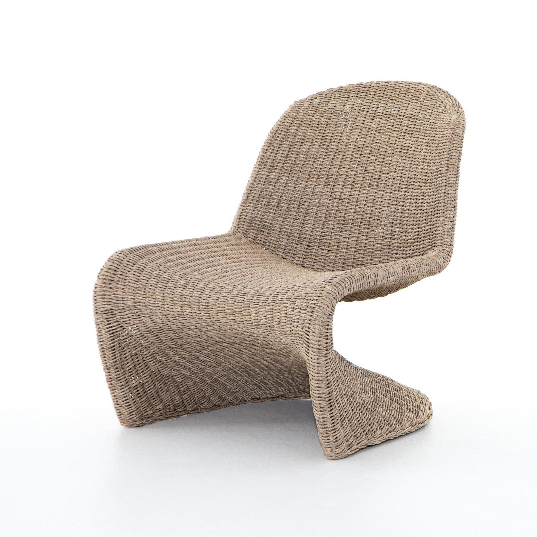 Portia Outdoor Occasional Chair - Vintage White, Brown