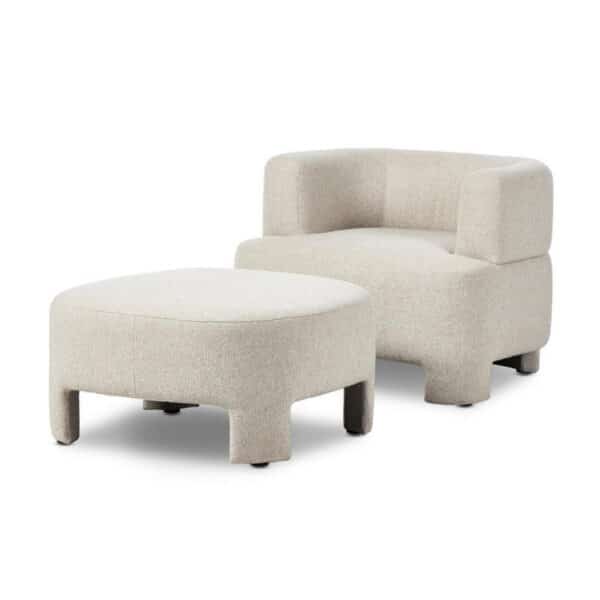 Olvera Chair with Ottoman
