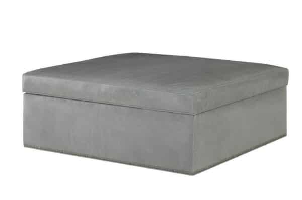Durham Leather Storage Ottoman