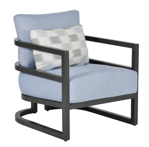 Gala Cushioned Lounge Chair with Accent Pillow