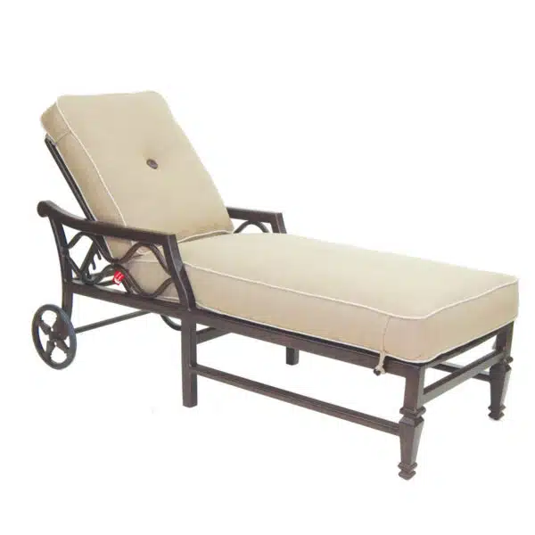 Villa Bianca Adjustable Cushioned Chaise Lounge