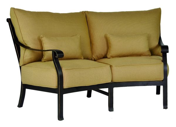 Madrid Cushioned Crescent Loveseat