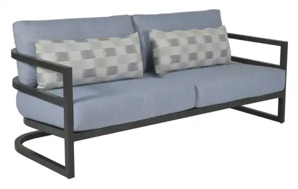 Gala Cushioned Sofa with 2 Accent Pillows