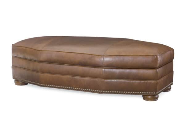 Leatherstone Wedge Storage Ottoman