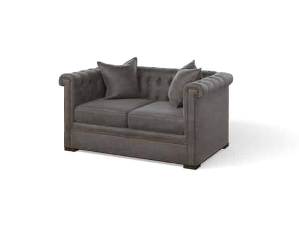 Modern Chesterfield Loveseat