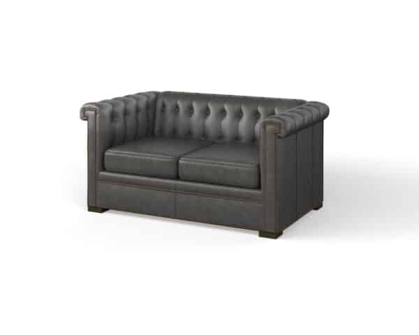 Modern Chesterfield Loveseat