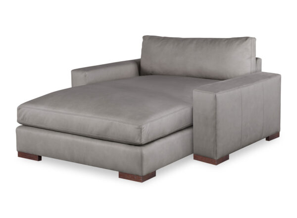 Great Room Leather Wide Chaise
