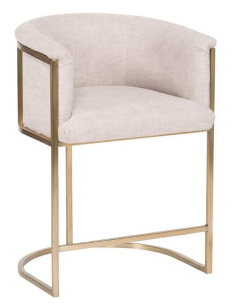 Skye Plain Back Metal Frame Counter Stool