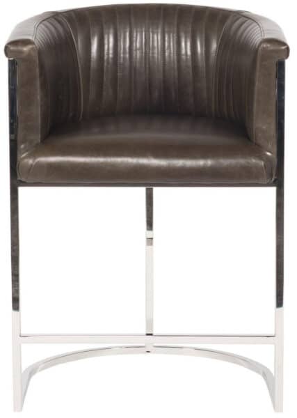 Harrison Channel Back Metal Bar Stool
