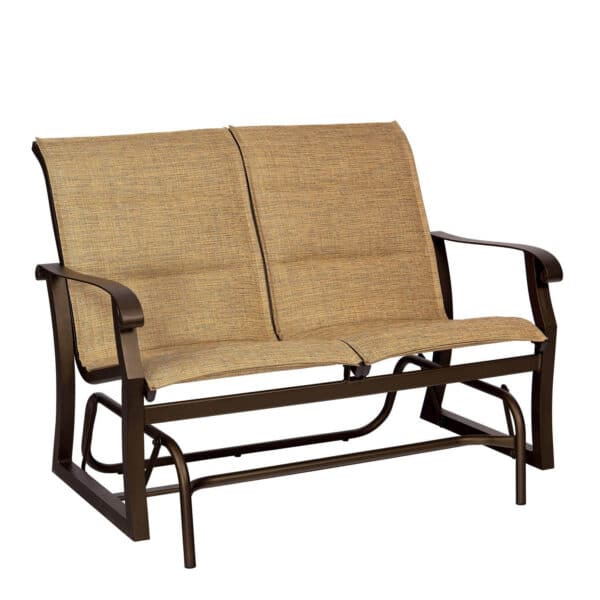 Cortland Padded Sling Loveseat Glider