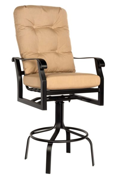 Cortland Cushion Swivel Bar + Counter Stool