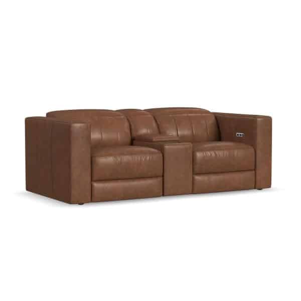 Austin Leather Power Reclining Loveseat