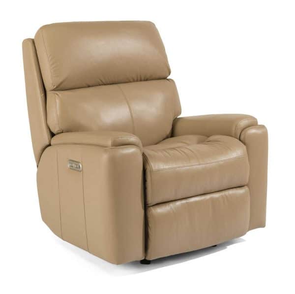 Rio Leather Power Rocking Recliner
