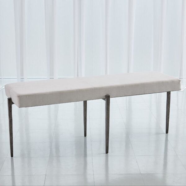 Laforge Bench with Muslin Cushion