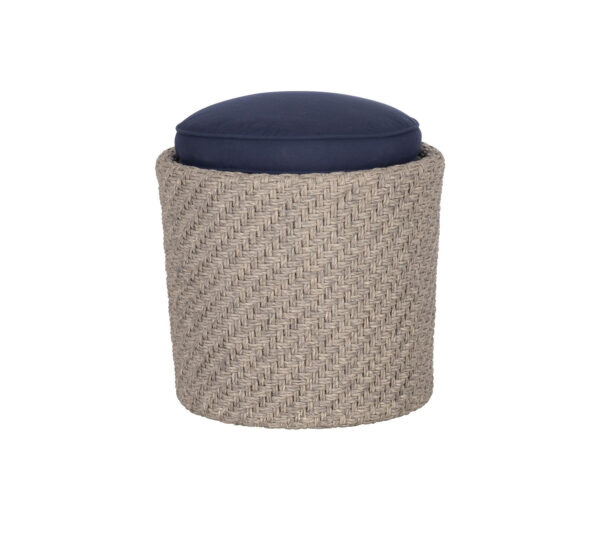 Yara Outdoor Woven Stool with Cushion Top