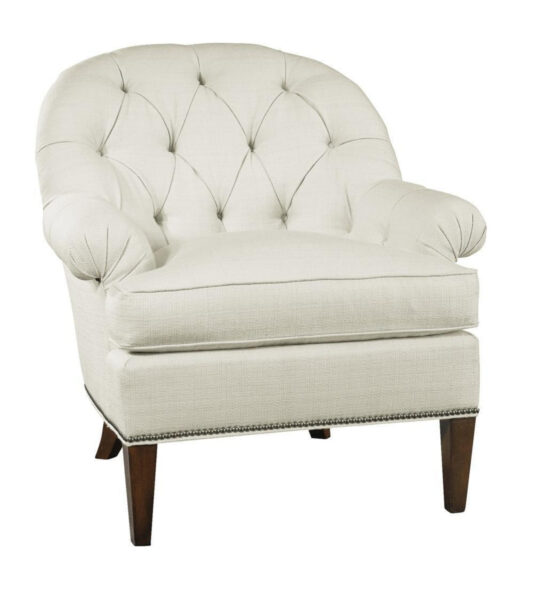 Holly Tufted Exposed Leg Chair