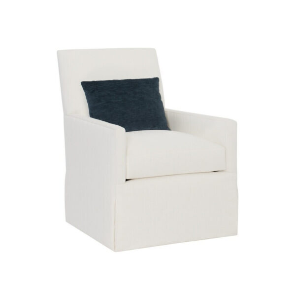 Box Back Bergere Skirted Chair