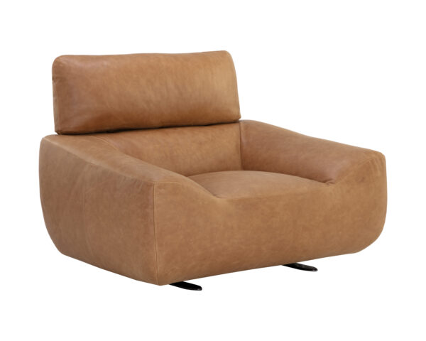 Paget Leather Glider Lounge Chair