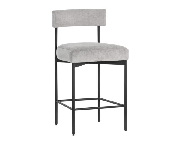 Seneca Counter Stool - Polo Club Stone, Black