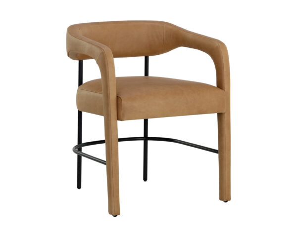 Mavia Leather Dining Armchair