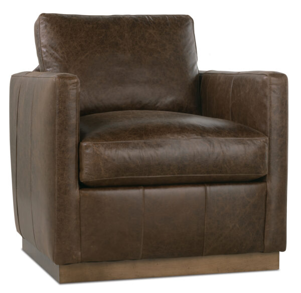 Allie Leather Swivel Chair