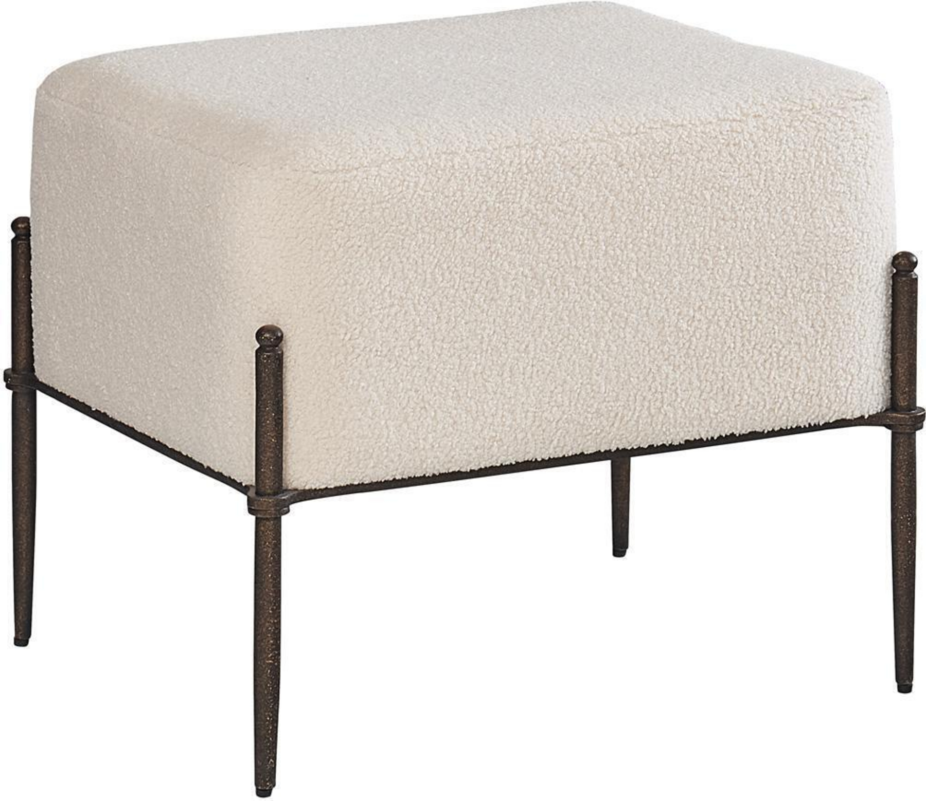 Caroline Shearling Natural Stool