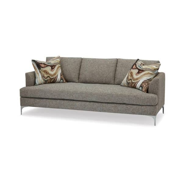 Lauren Chrome Bench Cushion Sofa