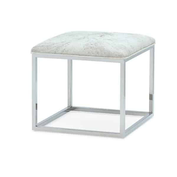 Lark Chrome Ottoman