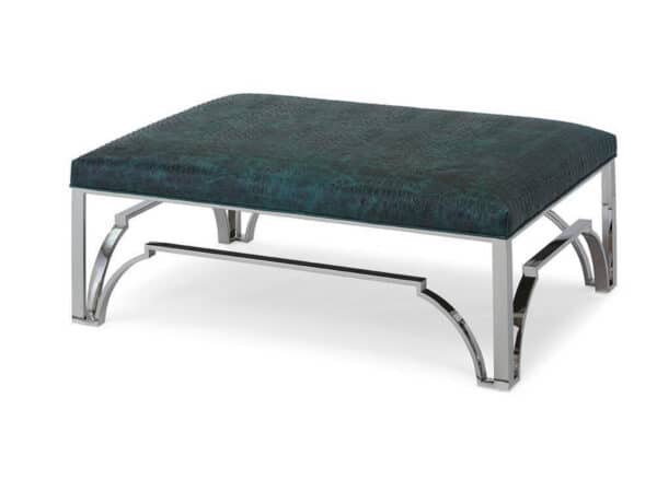 Cyra Chrome Ottoman