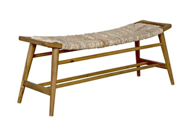 Stockholm Bench with Woven Seat