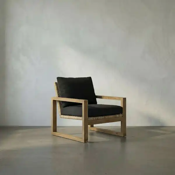 Martin Teak Chair with Woven Seat