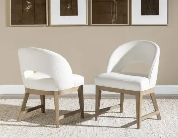 Melrose Upholstered Barrel Back Armchair