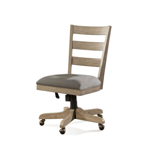 Perspectives Wood Back Upholstered Desk Chair