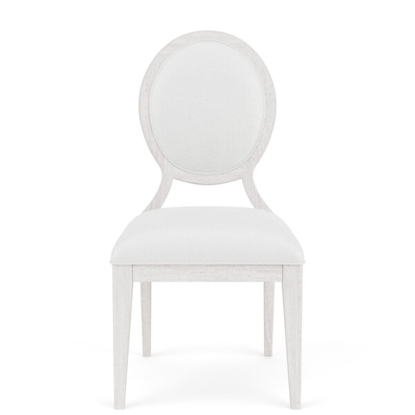 Hepburn Oval Back Uph Side Chair, 2 per carton