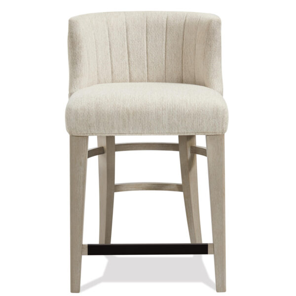 Cascade Upholstered Curved Back Counter Stool, 2 per carton