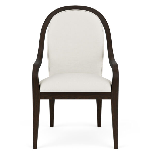 Lydia Curved Upholstered Armchair, 2 per carton