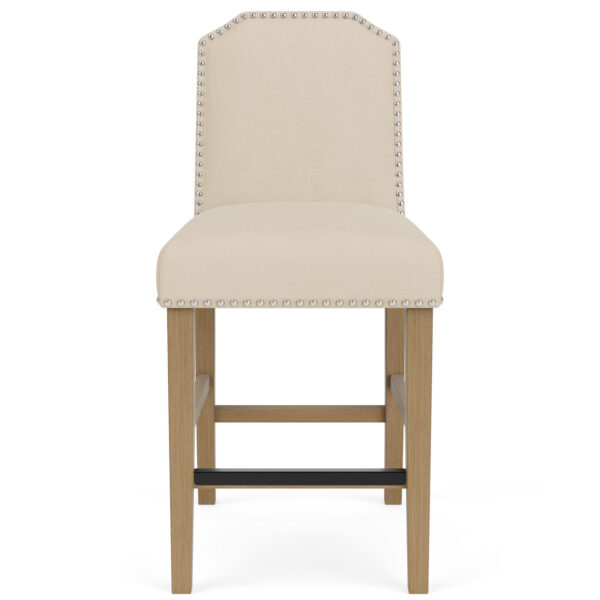 Mix-N-Match Clipped Top Upholstered Counter Stool