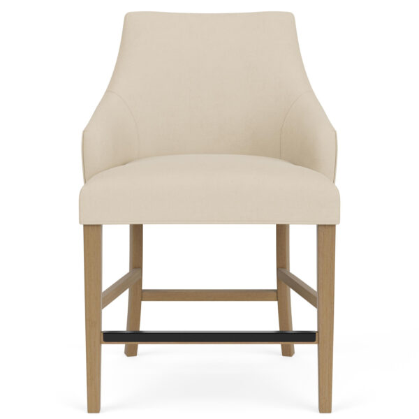 Mix-N-Match Swoop Arm Upholstered Counter Stool